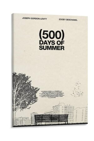 Room Aesthetic Poster Classic Movie 500 Days of Summer Movie Posters Cool Artwork Wall Art Home Decor Gift Ideas Prints Poster Decorative Painting Canvas Wall Art Living Room...
