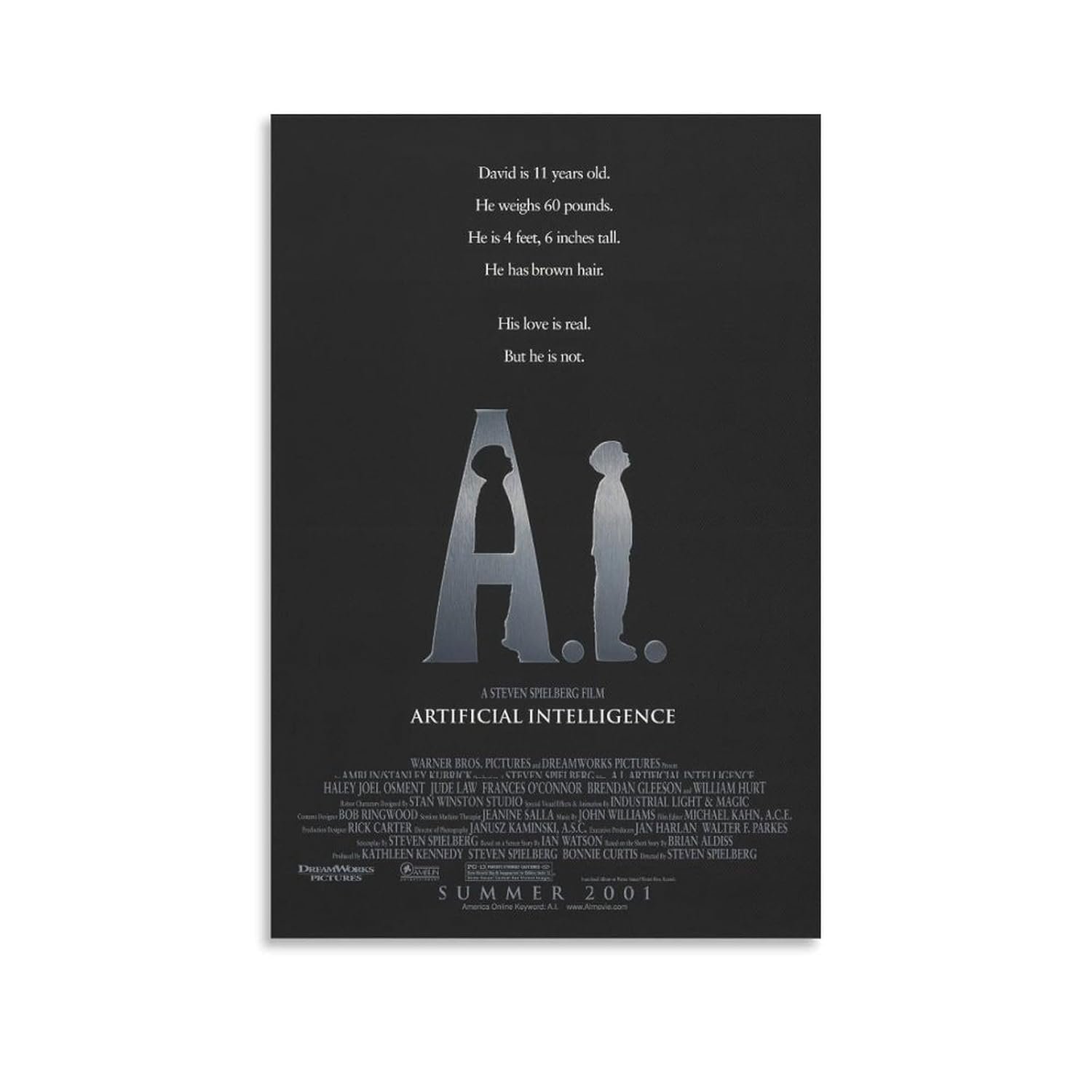 Room Aesthetic Poster Classic Movie A I Artificial Intelligence Movie Posters Cool Artwork Wall Art Home Decor Gift Ideas Prints Poster Decorative Painting Canvas Wall Art...