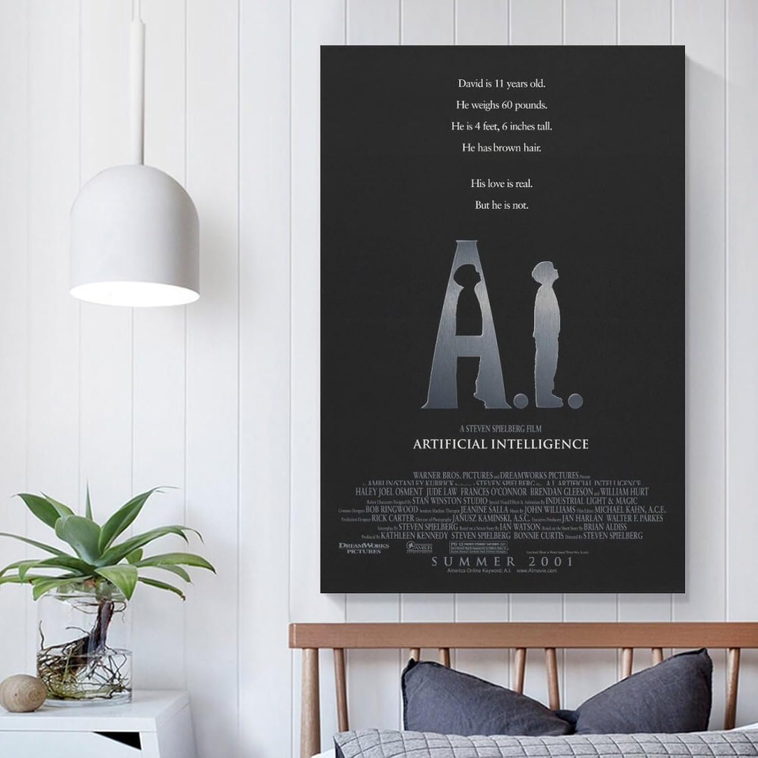 Room Aesthetic Poster Classic Movie A I Artificial Intelligence Movie Posters Cool Artwork Wall Art Home Decor Gift Ideas Prints Poster Decorative Painting Canvas Wall Art...