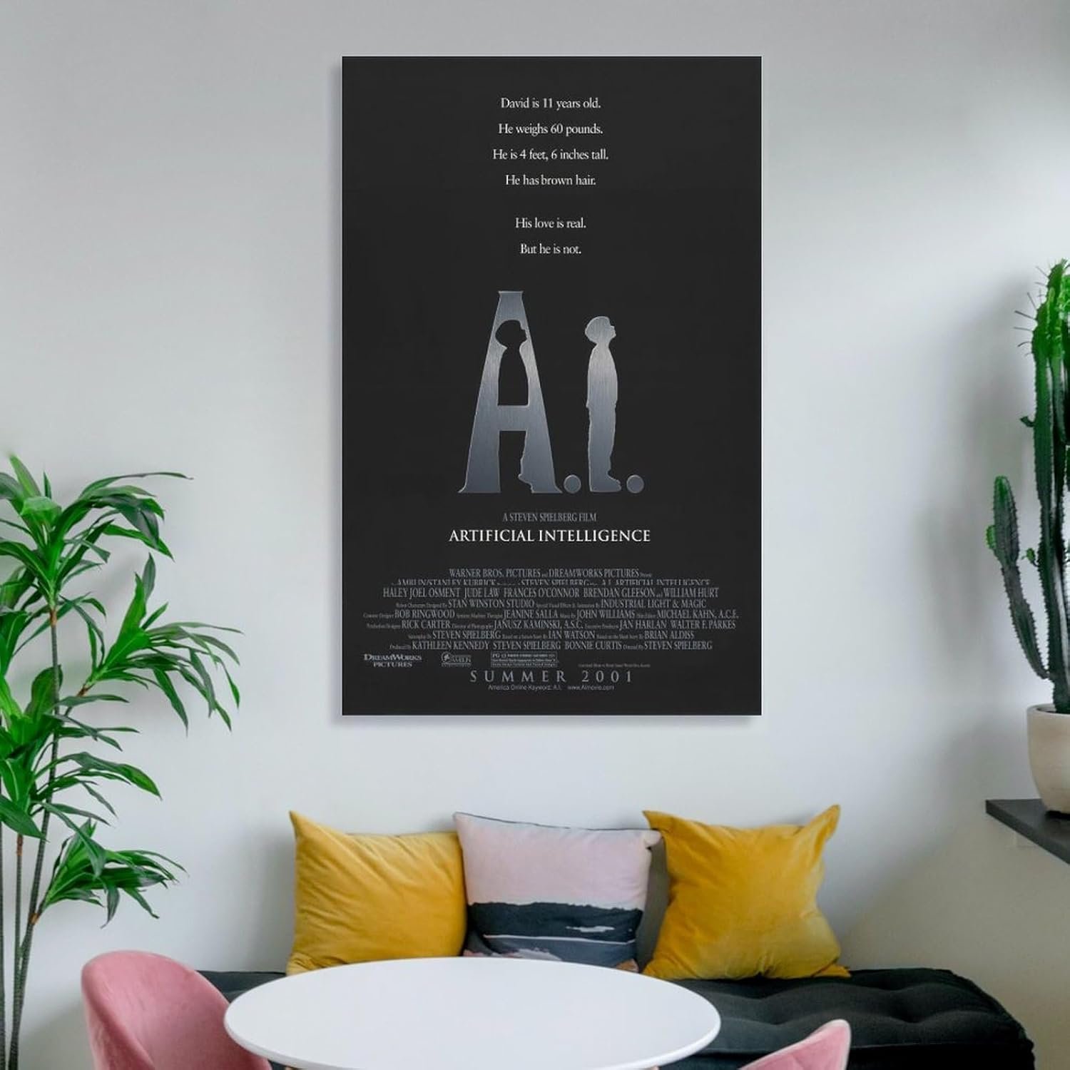 Room Aesthetic Poster Classic Movie A I Artificial Intelligence Movie Posters Cool Artwork Wall Art Home Decor Gift Ideas Prints Poster Decorative Painting Canvas Wall Art...