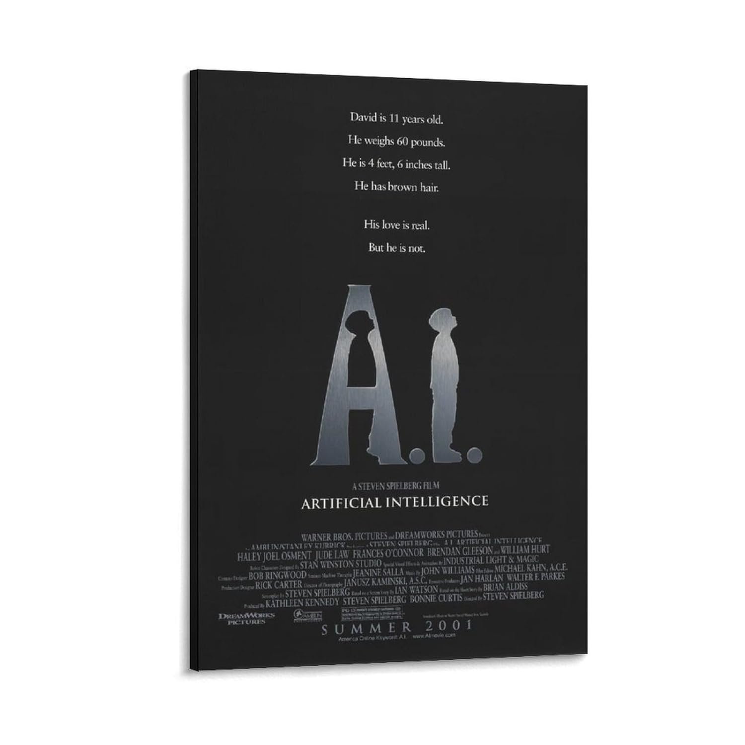 Room Aesthetic Poster Classic Movie A I Artificial Intelligence Movie Posters Cool Artwork Wall Art Home Decor Gift Ideas Prints Poster Decorative Painting Canvas Wall Art...