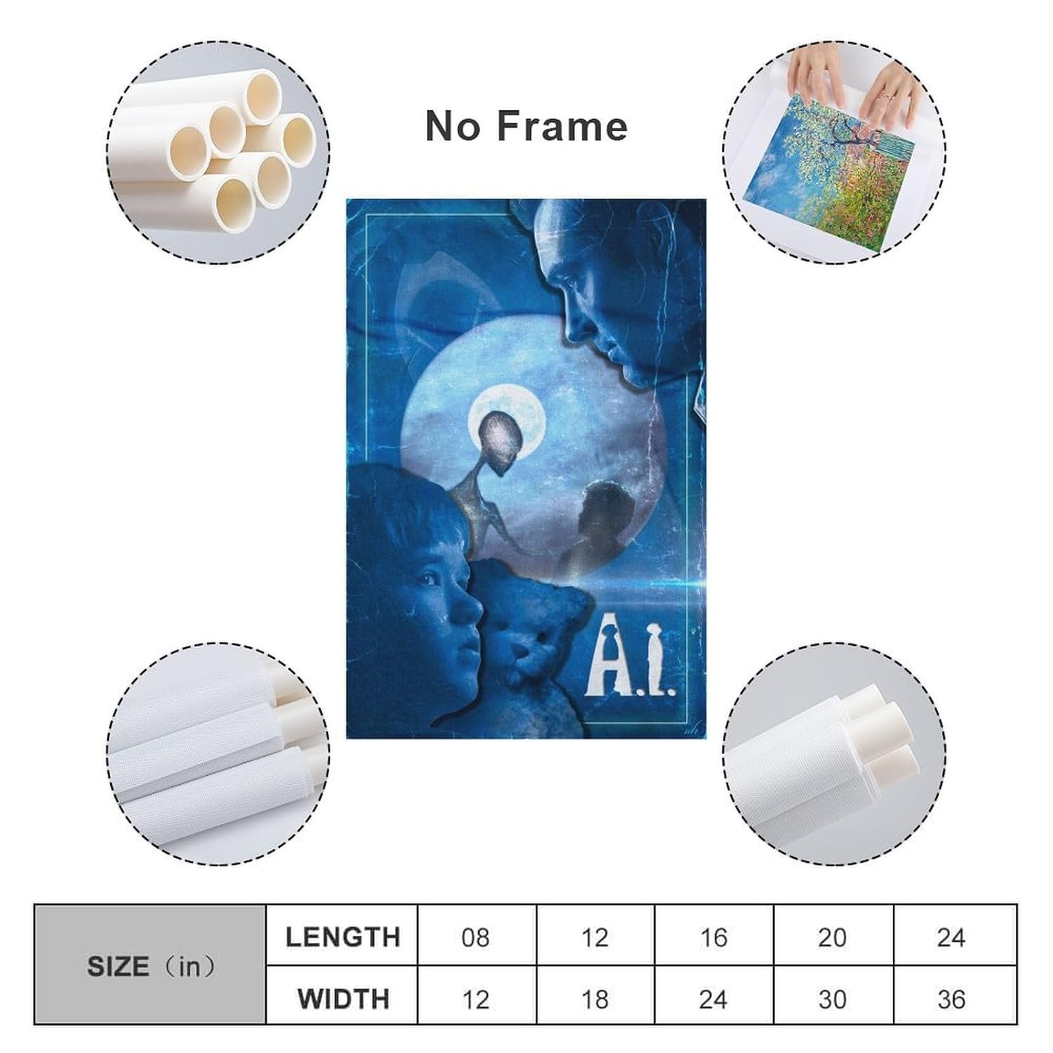 Room Aesthetic Poster Classic Movie A I Artificial Intelligence Movie Posters Cool Artwork Wall Art Home Decor Gift Ideas Prints Canvas Art Poster And Wall Art Picture Print...