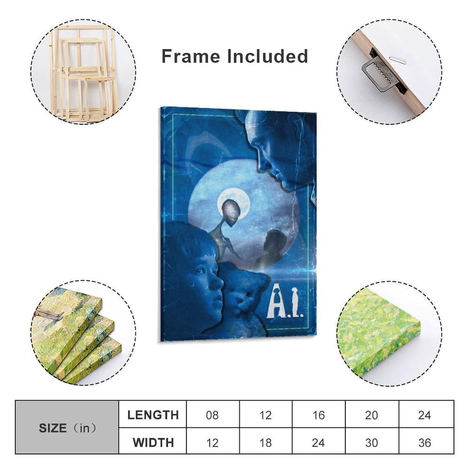 Room Aesthetic Poster Classic Movie A I Artificial Intelligence Movie Posters Cool Artwork Wall Art Home Decor Gift Ideas Prints Canvas Art Poster And Wall Art Picture Print...