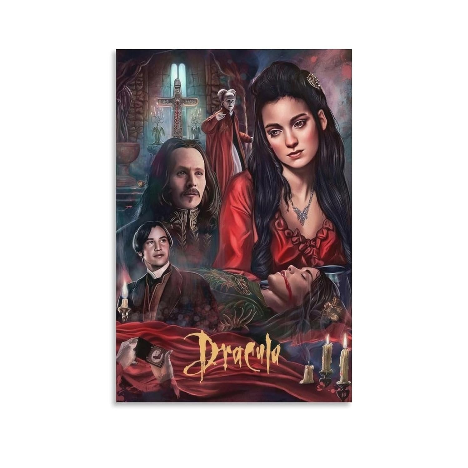 Room Aesthetic Poster Classic Movie Bram Stoker's Dracula Movie Posters Cool Artwork Wall Art Home Decor Gift Ideas Prints Canvas Art Poster And Wall Art Picture Print Modern...