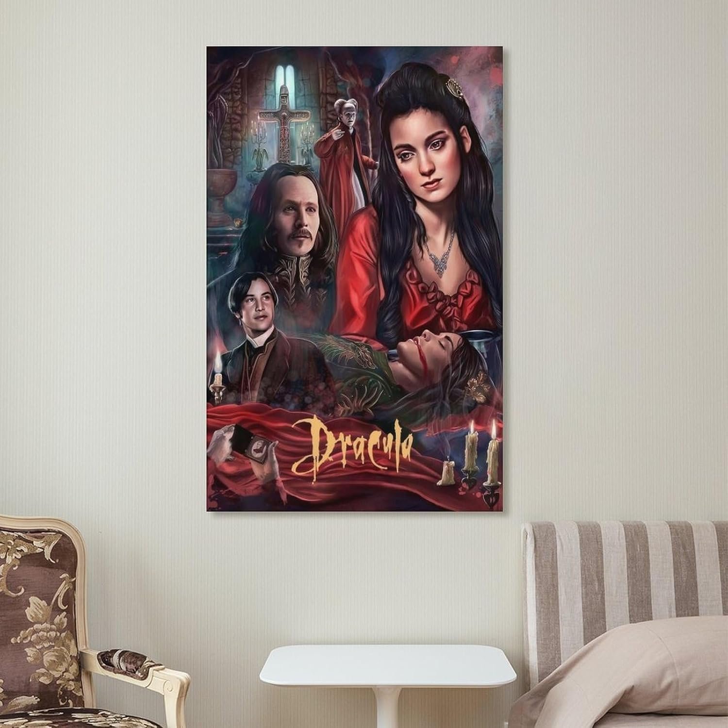 Room Aesthetic Poster Classic Movie Bram Stoker's Dracula Movie Posters Cool Artwork Wall Art Home Decor Gift Ideas Prints Canvas Art Poster And Wall Art Picture Print Modern...