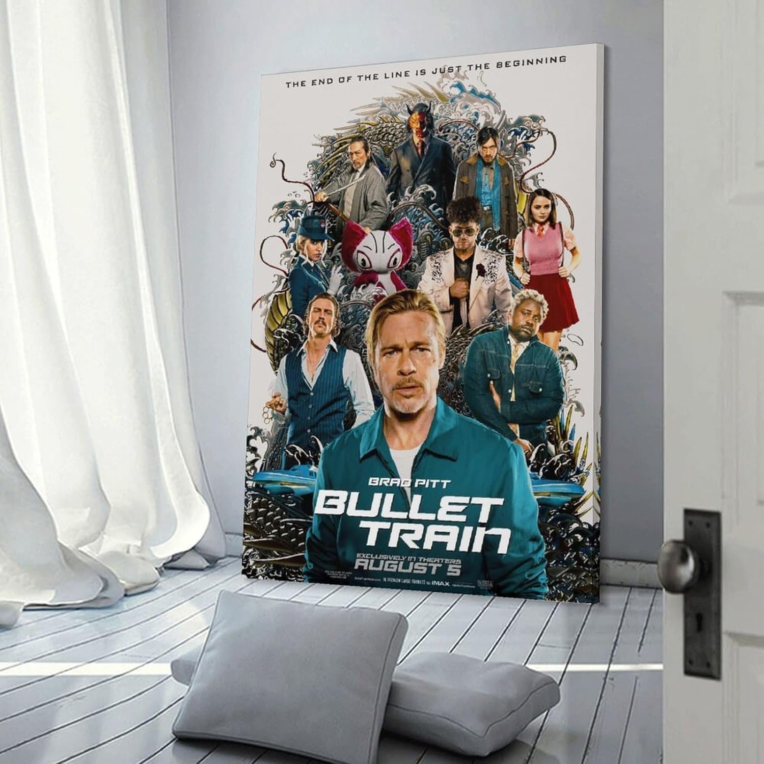 Room Aesthetic Poster Classic Movie Bullet Train Movie Posters Cool Artwork Wall Art Home Decor Gift Ideas Prints Poster Decorative Painting Canvas Wall Art Living Room Posters...