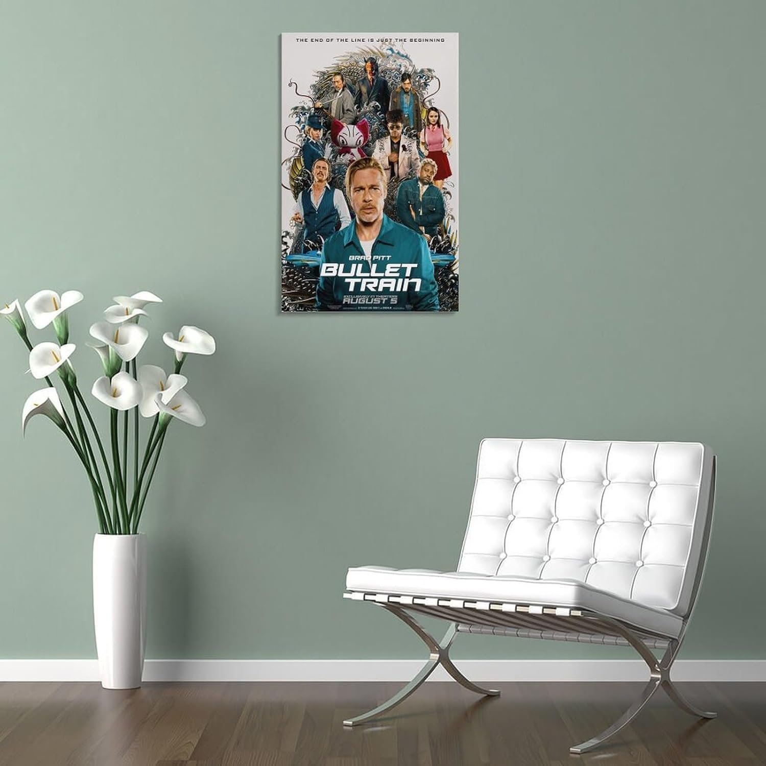Room Aesthetic Poster Classic Movie Bullet Train Movie Posters Cool Artwork Wall Art Home Decor Gift Ideas Prints Poster Decorative Painting Canvas Wall Art Living Room Posters...