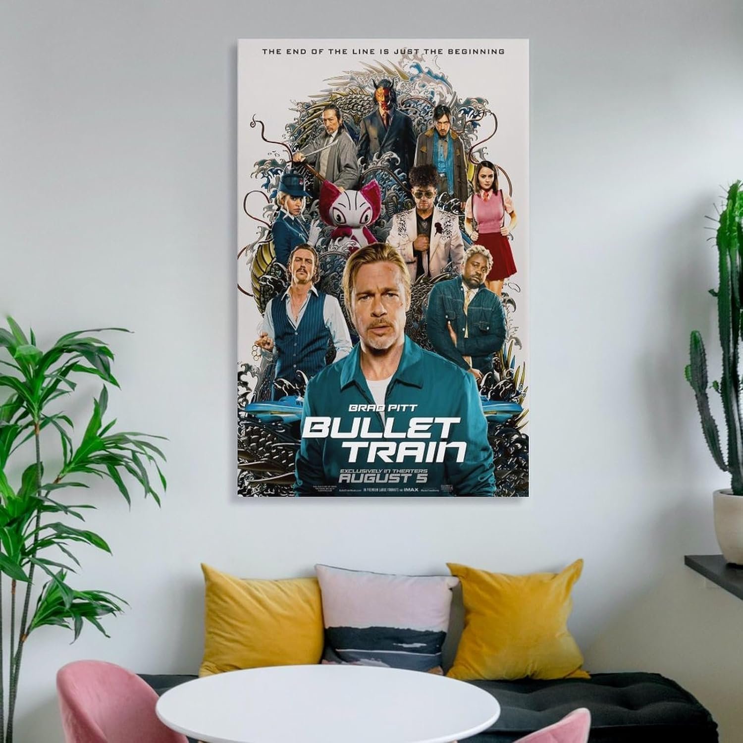 Room Aesthetic Poster Classic Movie Bullet Train Movie Posters Cool Artwork Wall Art Home Decor Gift Ideas Prints Poster Decorative Painting Canvas Wall Art Living Room Posters...