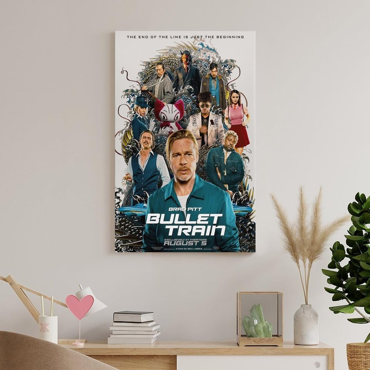 Room Aesthetic Poster Classic Movie Bullet Train Movie Posters Cool Artwork Wall Art Home Decor Gift Ideas Prints Poster Decorative Painting Canvas Wall Art Living Room Posters...