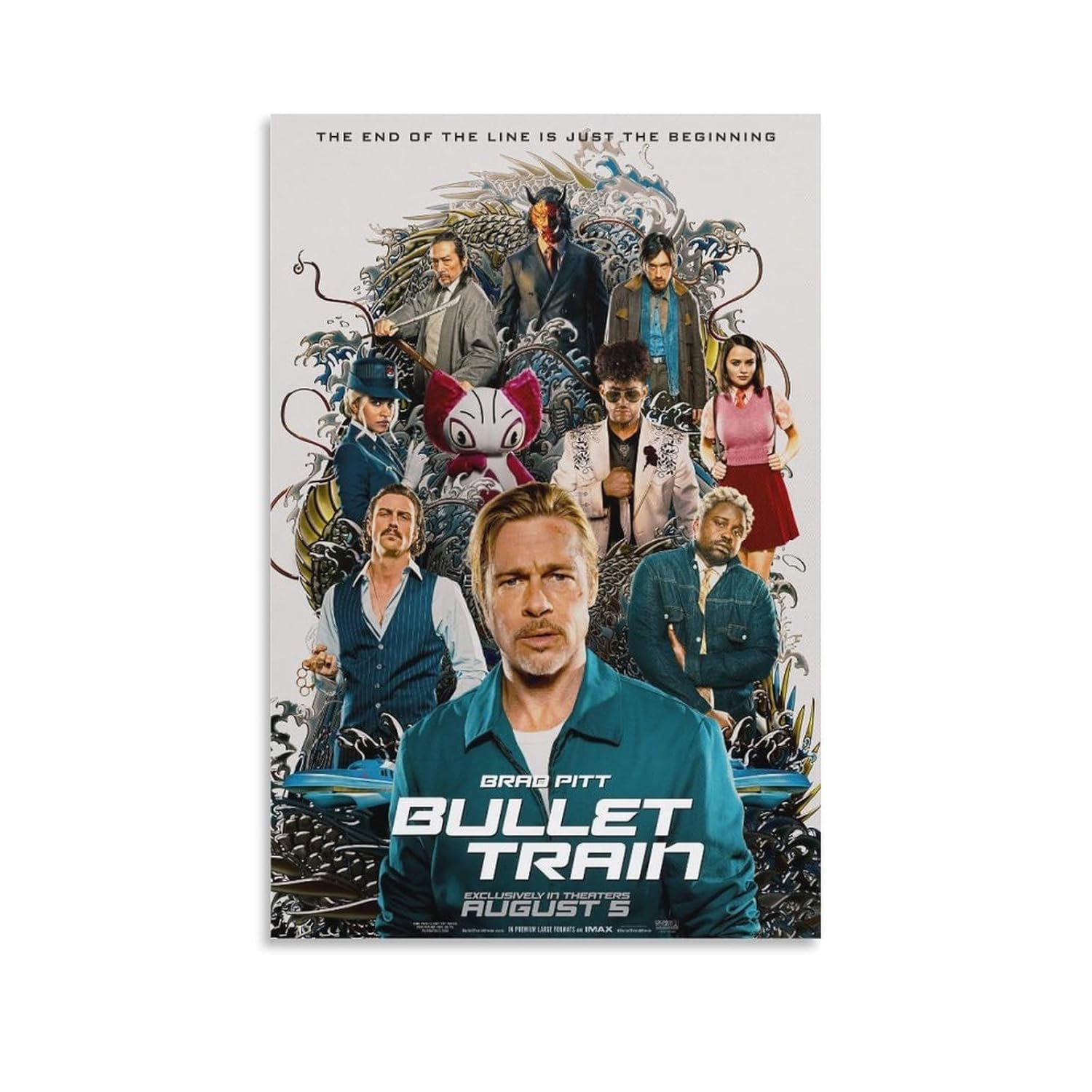 Room Aesthetic Poster Classic Movie Bullet Train Movie Posters Cool Artwork Wall Art Home Decor Gift Ideas Prints Poster Decorative Painting Canvas Wall Art Living Room Posters...
