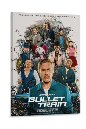 Room Aesthetic Poster Classic Movie Bullet Train Movie Posters Cool Artwork Wall Art Home Decor Gift Ideas Prints Poster Decorative Painting Canvas Wall Art Living Room Posters...