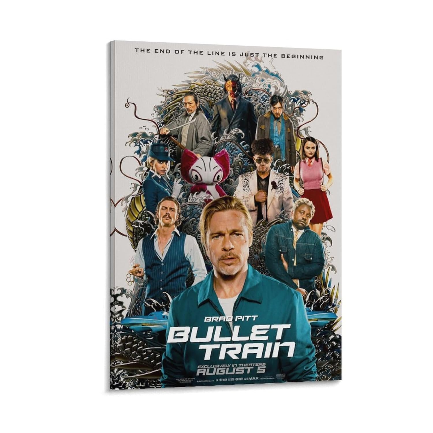 Room Aesthetic Poster Classic Movie Bullet Train Movie Posters Cool Artwork Wall Art Home Decor Gift Ideas Prints Poster Decorative Painting Canvas Wall Art Living Room Posters...