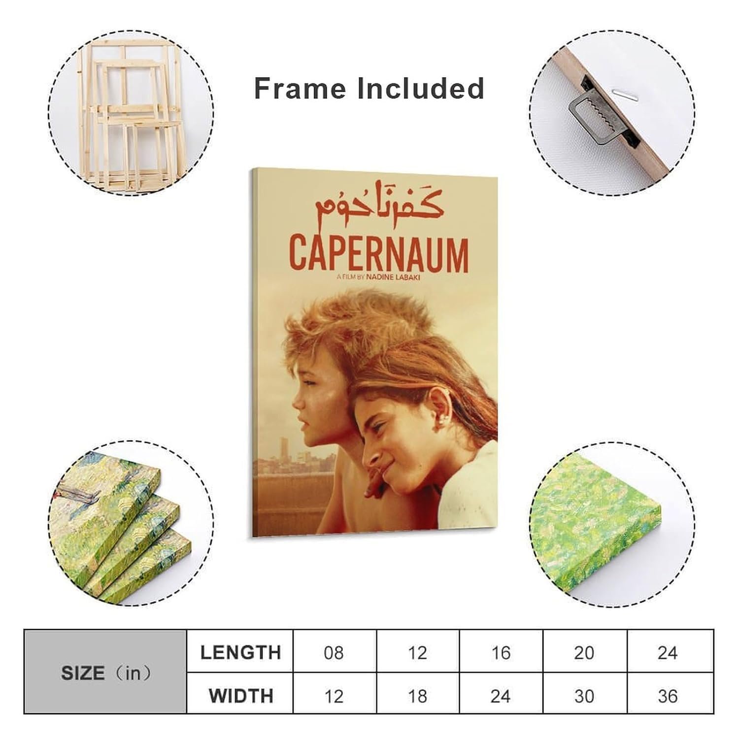 Room Aesthetic Poster Classic Movie Capernaum Movie Posters Cool Artwork Wall Art Home Decor Gift Ideas Prints Canvas Art Poster And Wall Art Picture Print Modern Family Bedroom...