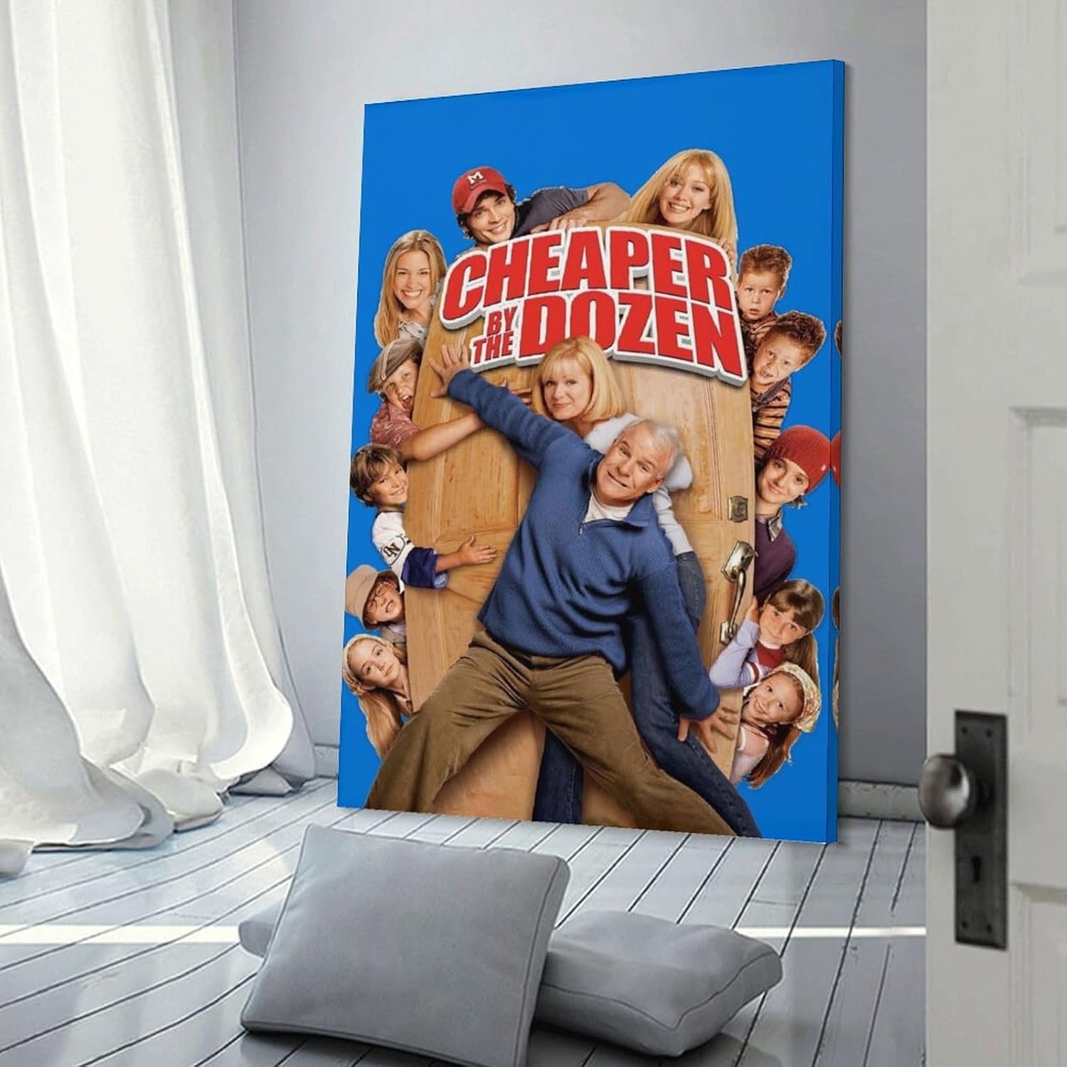 Room Aesthetic Poster Classic Movie Cheaper by The Dozen Movie Posters Cool Artwork Wall Art Home Decor Gift Ideas Canvas Art Poster And Wall Art Picture Print Modern Family...