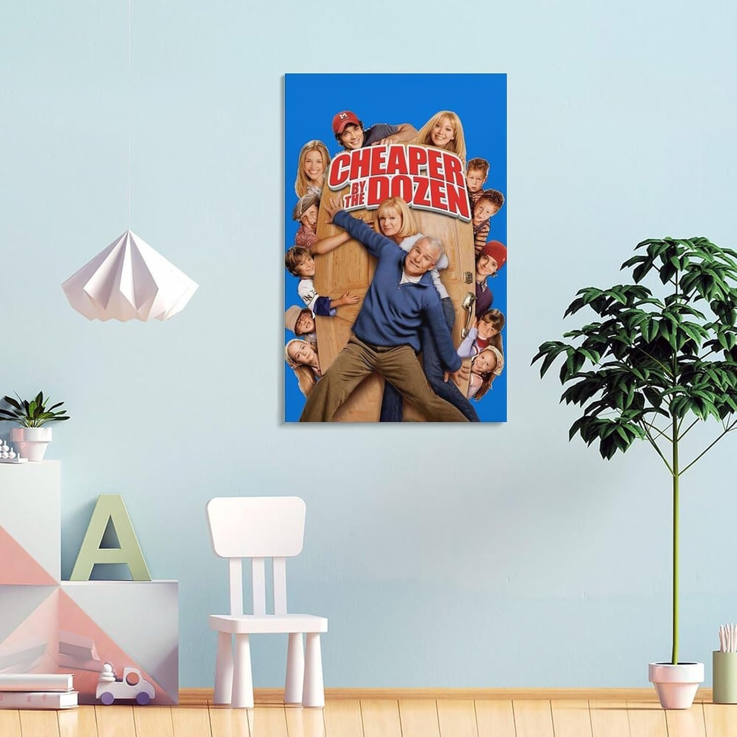 Room Aesthetic Poster Classic Movie Cheaper by The Dozen Movie Posters Cool Artwork Wall Art Home Decor Gift Ideas Canvas Art Poster And Wall Art Picture Print Modern Family...