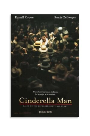 Room Aesthetic Poster Classic Movie Cinderella Man Movie Posters Cool Artwork Wall Art Home Decor Gift Ideas Prints Poster Decorative Painting Canvas Wall Art Living Room...