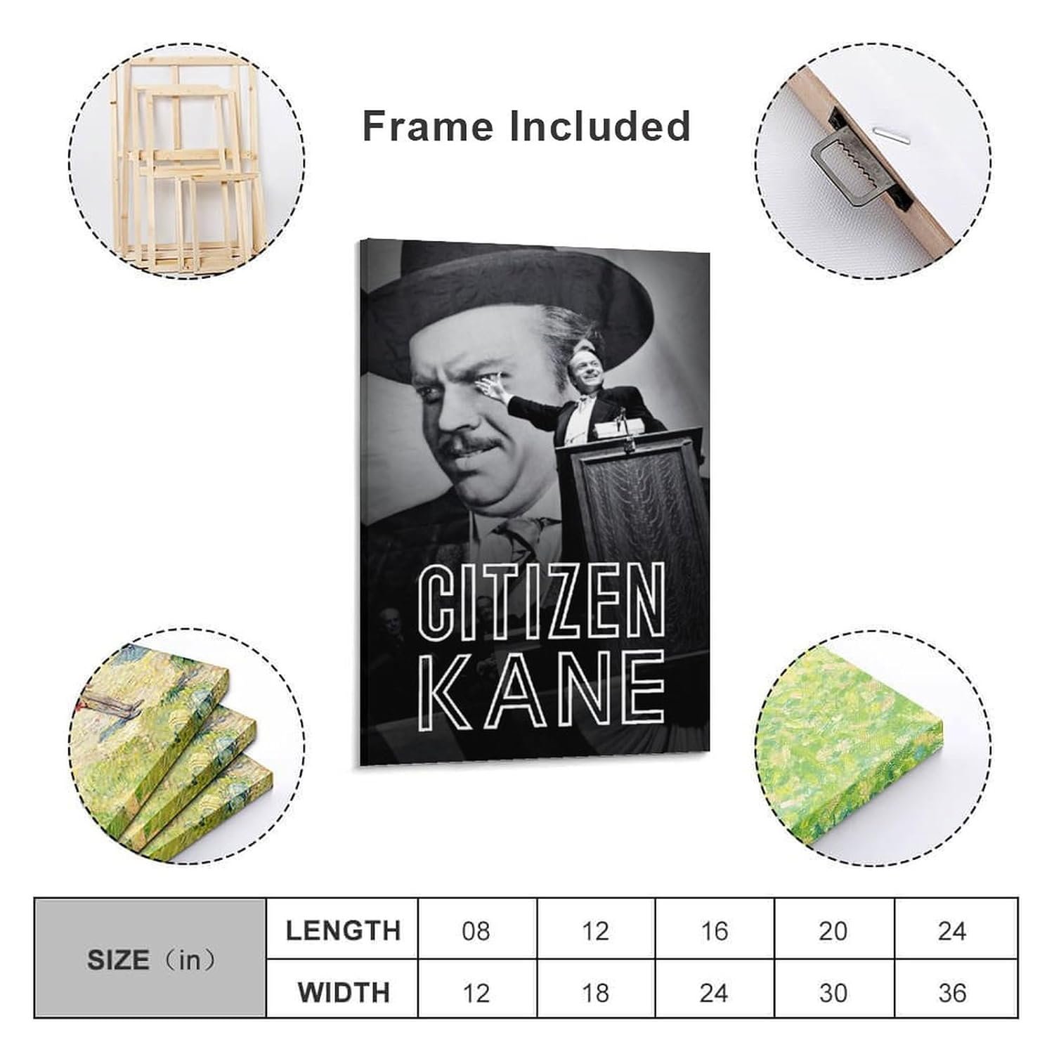 Room Aesthetic Poster Classic Movie Citizen Kane Movie Posters Cool Artwork Wall Art Home Decor Gift Ideas Prints Canvas Art Poster And Wall Art Picture Print Modern Family...