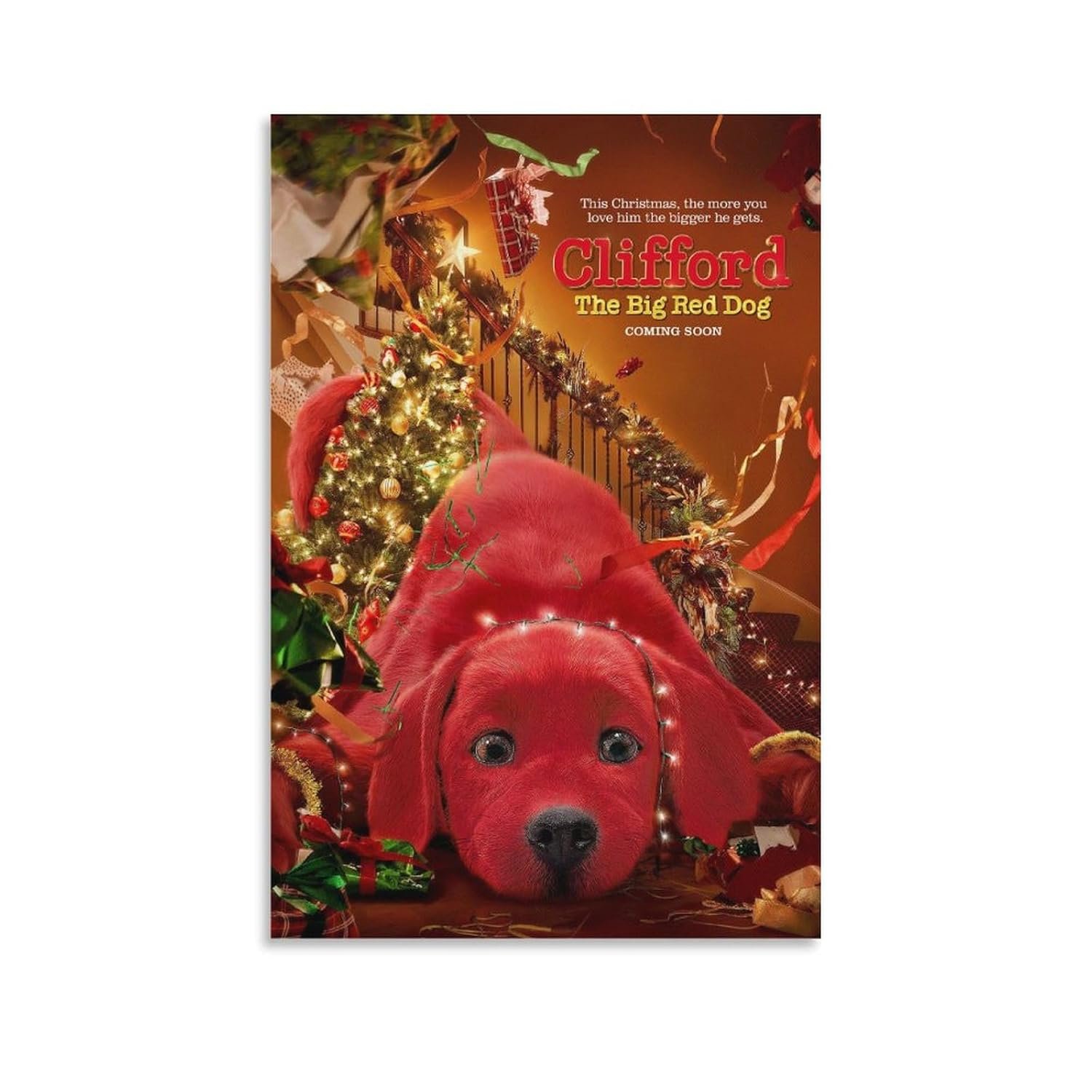 Room Aesthetic Poster Classic Movie Clifford The Big Red Dog Movie Posters Cool Artwork Wall Art Home Decor Gift Ideas Poster Decorative Painting Canvas Wall Art Living Room...