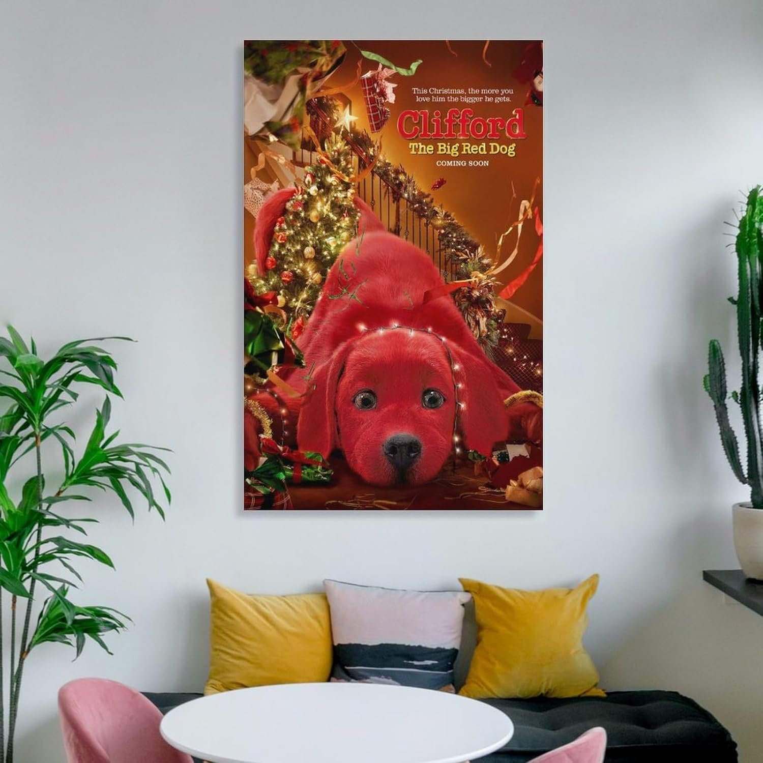 Room Aesthetic Poster Classic Movie Clifford The Big Red Dog Movie Posters Cool Artwork Wall Art Home Decor Gift Ideas Poster Decorative Painting Canvas Wall Art Living Room...