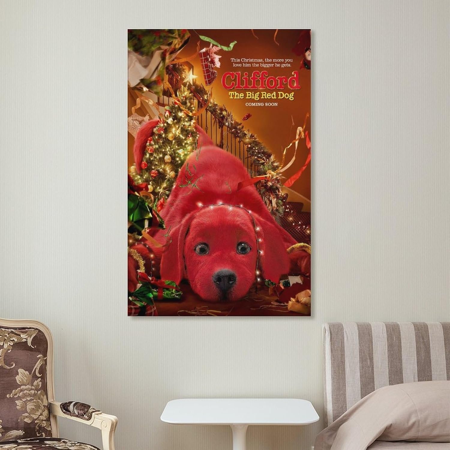 Room Aesthetic Poster Classic Movie Clifford The Big Red Dog Movie Posters Cool Artwork Wall Art Home Decor Gift Ideas Poster Decorative Painting Canvas Wall Art Living Room...