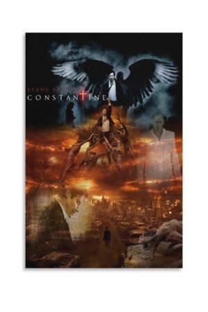 Room Aesthetic Poster Classic Movie Constantine Movie Posters Cool Artwork Wall Art Home Decor Gift Ideas Prints Poster Decorative Painting Canvas Wall Art Living Room Posters...