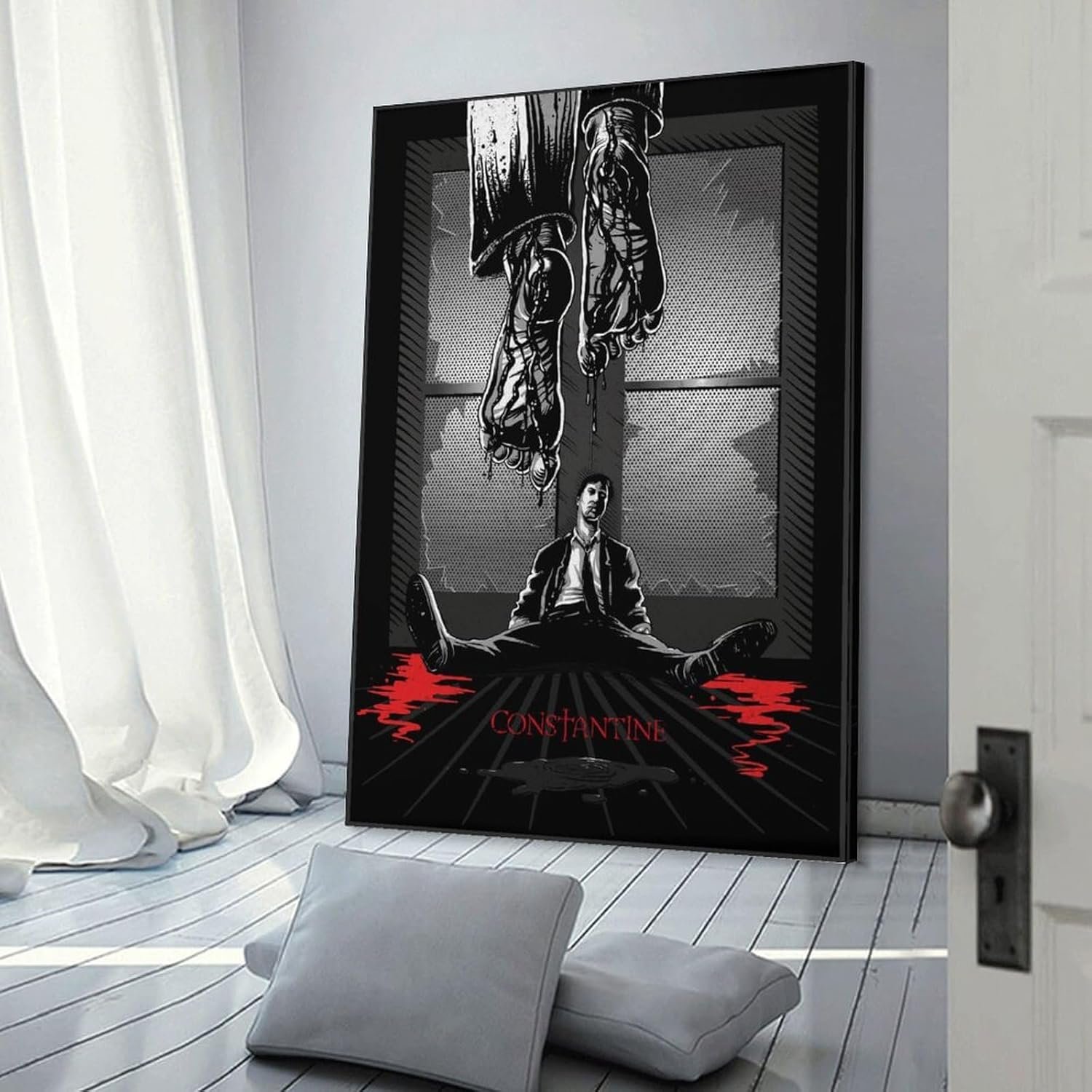 Room Aesthetic Poster Classic Movie Constantine Movie Posters Cool Artwork Wall Art Home Decor Gift Ideas Prints Poster Decorative Painting Canvas Wall Art Living Room Posters...