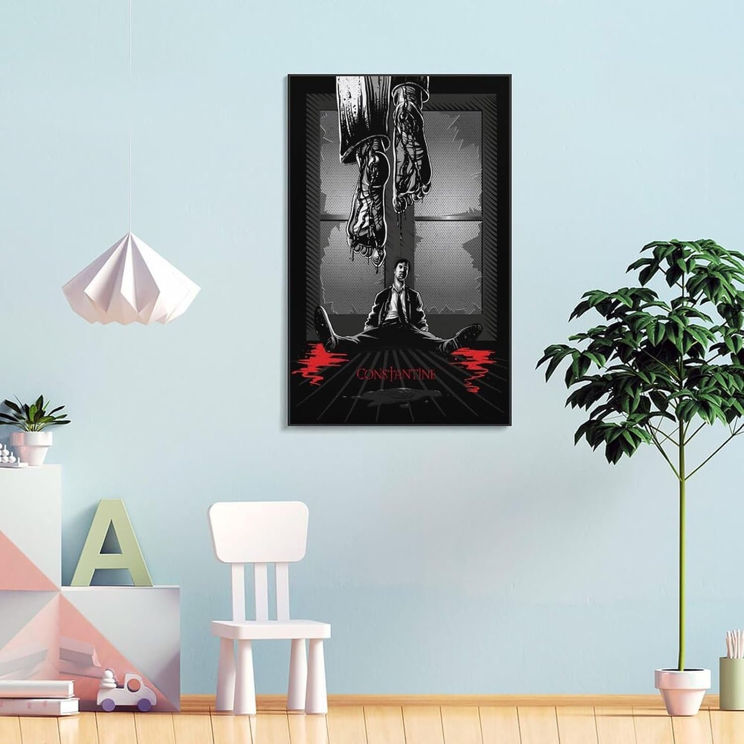 Room Aesthetic Poster Classic Movie Constantine Movie Posters Cool Artwork Wall Art Home Decor Gift Ideas Prints Poster Decorative Painting Canvas Wall Art Living Room Posters...