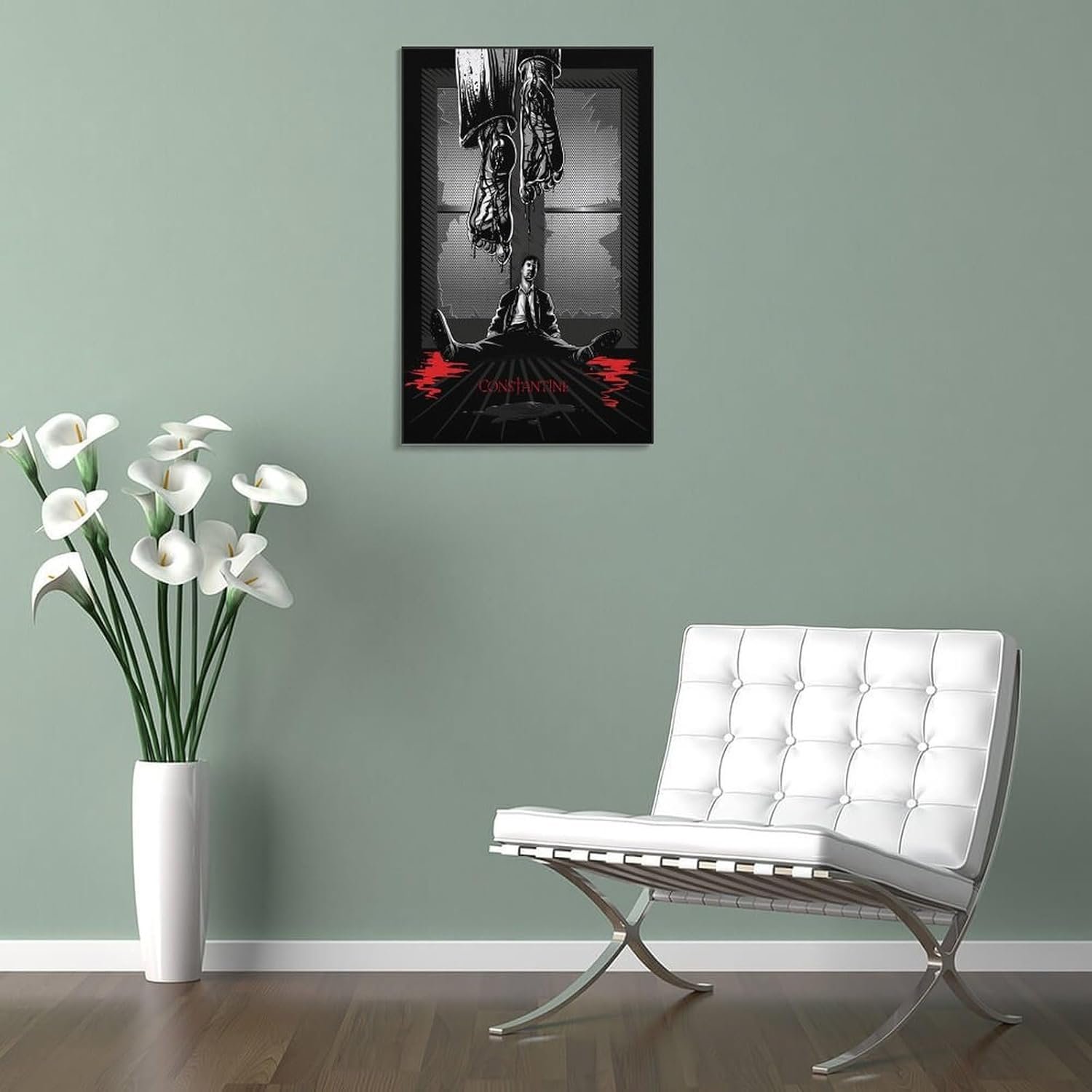 Room Aesthetic Poster Classic Movie Constantine Movie Posters Cool Artwork Wall Art Home Decor Gift Ideas Prints Poster Decorative Painting Canvas Wall Art Living Room Posters...