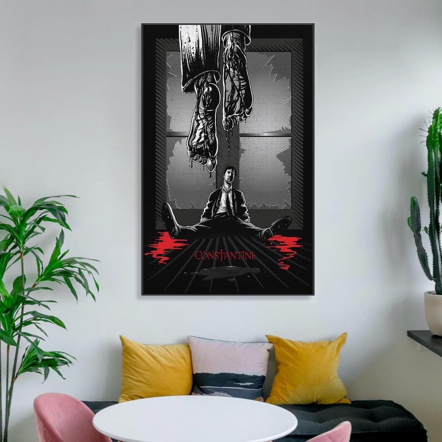Room Aesthetic Poster Classic Movie Constantine Movie Posters Cool Artwork Wall Art Home Decor Gift Ideas Prints Poster Decorative Painting Canvas Wall Art Living Room Posters...
