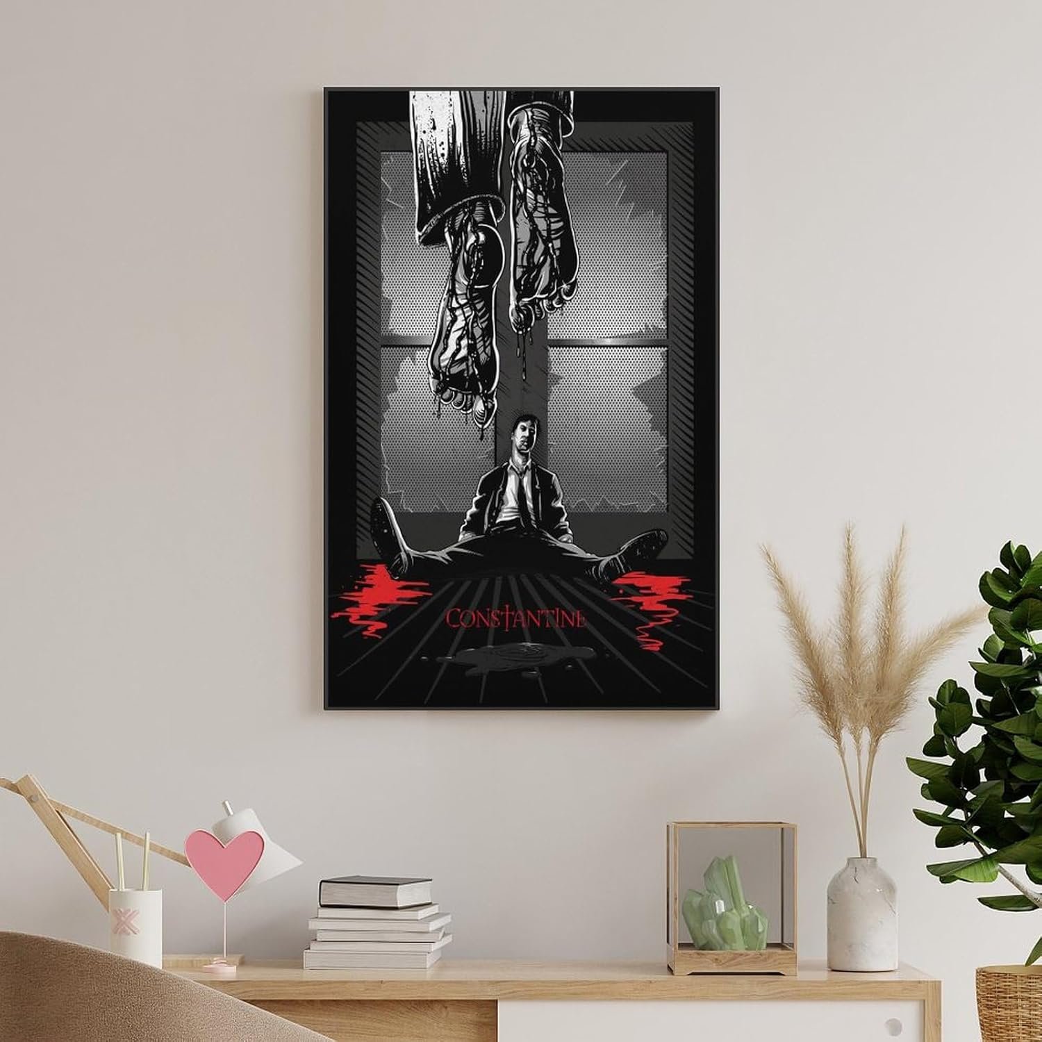 Room Aesthetic Poster Classic Movie Constantine Movie Posters Cool Artwork Wall Art Home Decor Gift Ideas Prints Poster Decorative Painting Canvas Wall Art Living Room Posters...