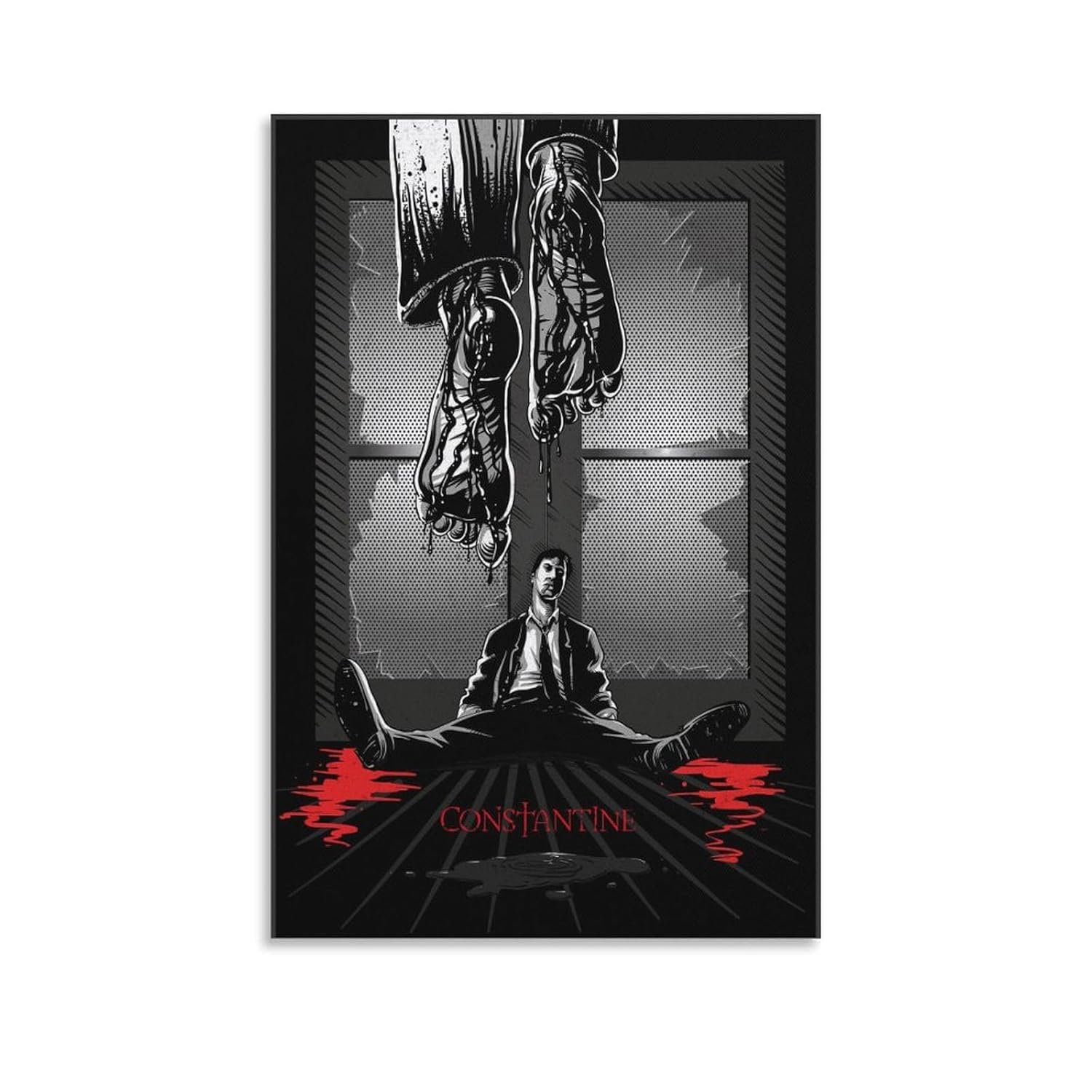 Room Aesthetic Poster Classic Movie Constantine Movie Posters Cool Artwork Wall Art Home Decor Gift Ideas Prints Poster Decorative Painting Canvas Wall Art Living Room Posters...