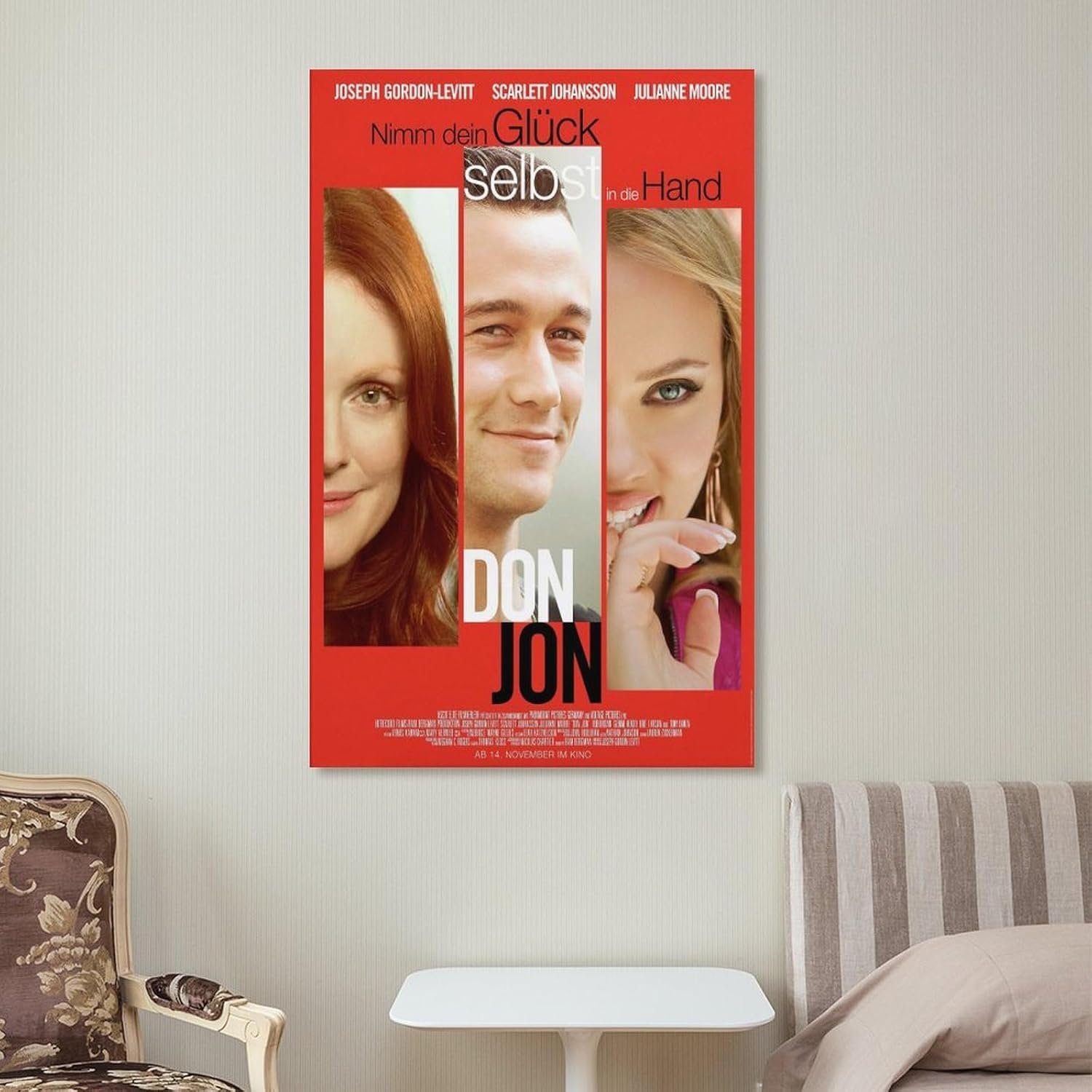 Room Aesthetic Poster Classic Movie Don Jon Movie Posters Cool Artwork Wall Art Home Decor Gift Ideas Poster Decorative Painting Canvas Wall Art Living Room Posters Bedroom...