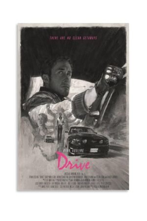 Room Aesthetic Poster Classic Movie Drive Movie Posters Cool Artwork Wall Art Home Decor Gift Ideas Prints Poster Decorative Painting Canvas Wall Art Living Room Posters Bedroom...