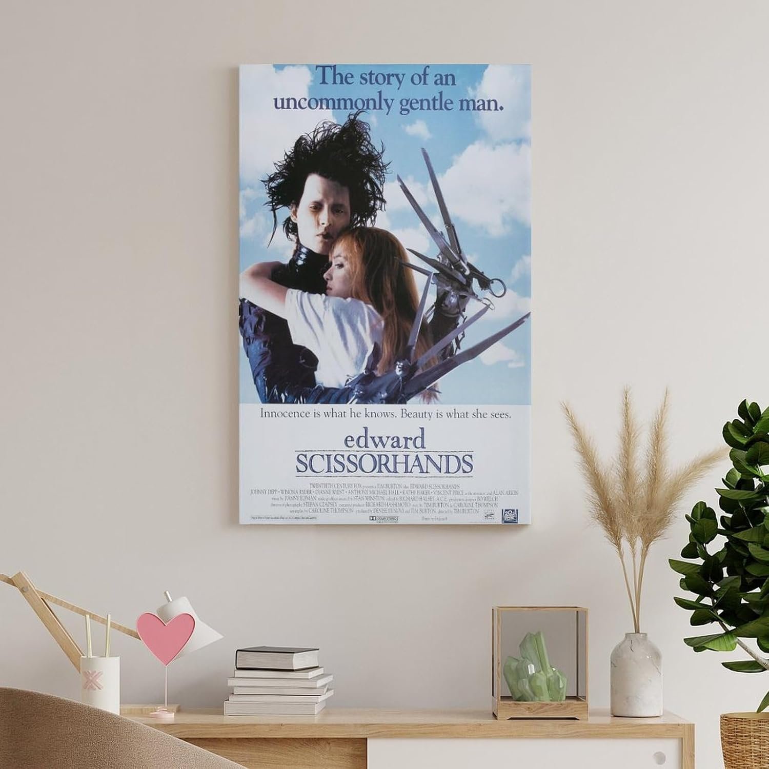 Room Aesthetic Poster Classic Movie Edward Scissorhands Movie Posters Cool Artwork Wall Art Home Decor Gift Ideas Prints Poster Decorative Painting Canvas Wall Art Living Room...