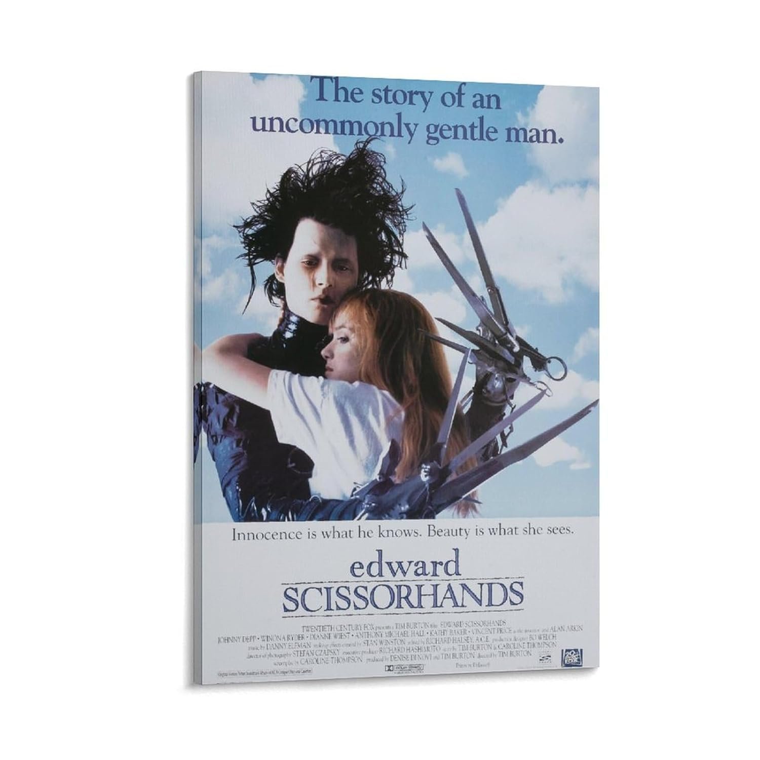Room Aesthetic Poster Classic Movie Edward Scissorhands Movie Posters Cool Artwork Wall Art Home Decor Gift Ideas Prints Poster Decorative Painting Canvas Wall Art Living Room...