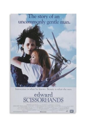 Room Aesthetic Poster Classic Movie Edward Scissorhands Movie Posters Cool Artwork Wall Art Home Decor Gift Ideas Prints Poster Decorative Painting Canvas Wall Art Living Room...
