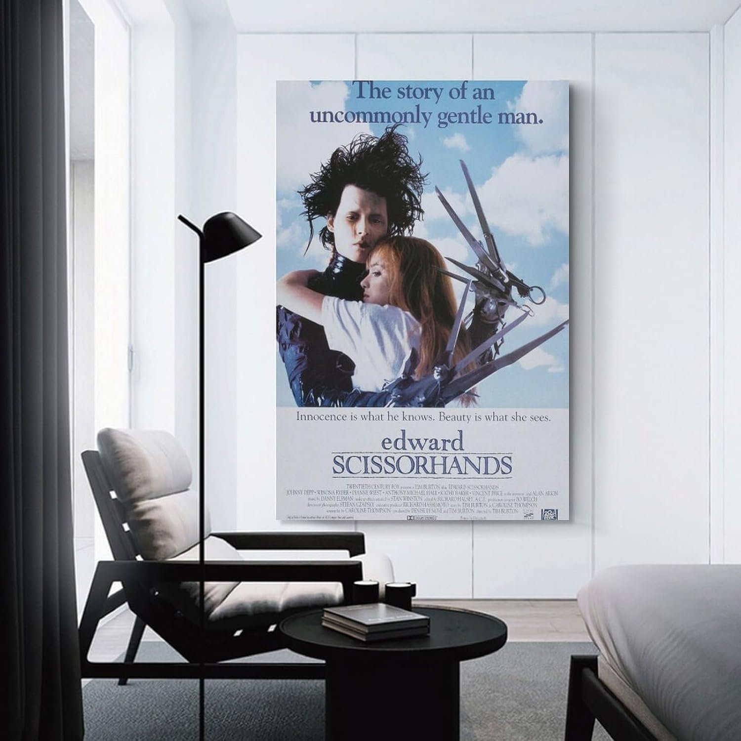 Room Aesthetic Poster Classic Movie Edward Scissorhands Movie Posters Cool Artwork Wall Art Home Decor Gift Ideas Prints Poster Decorative Painting Canvas Wall Art Living Room...