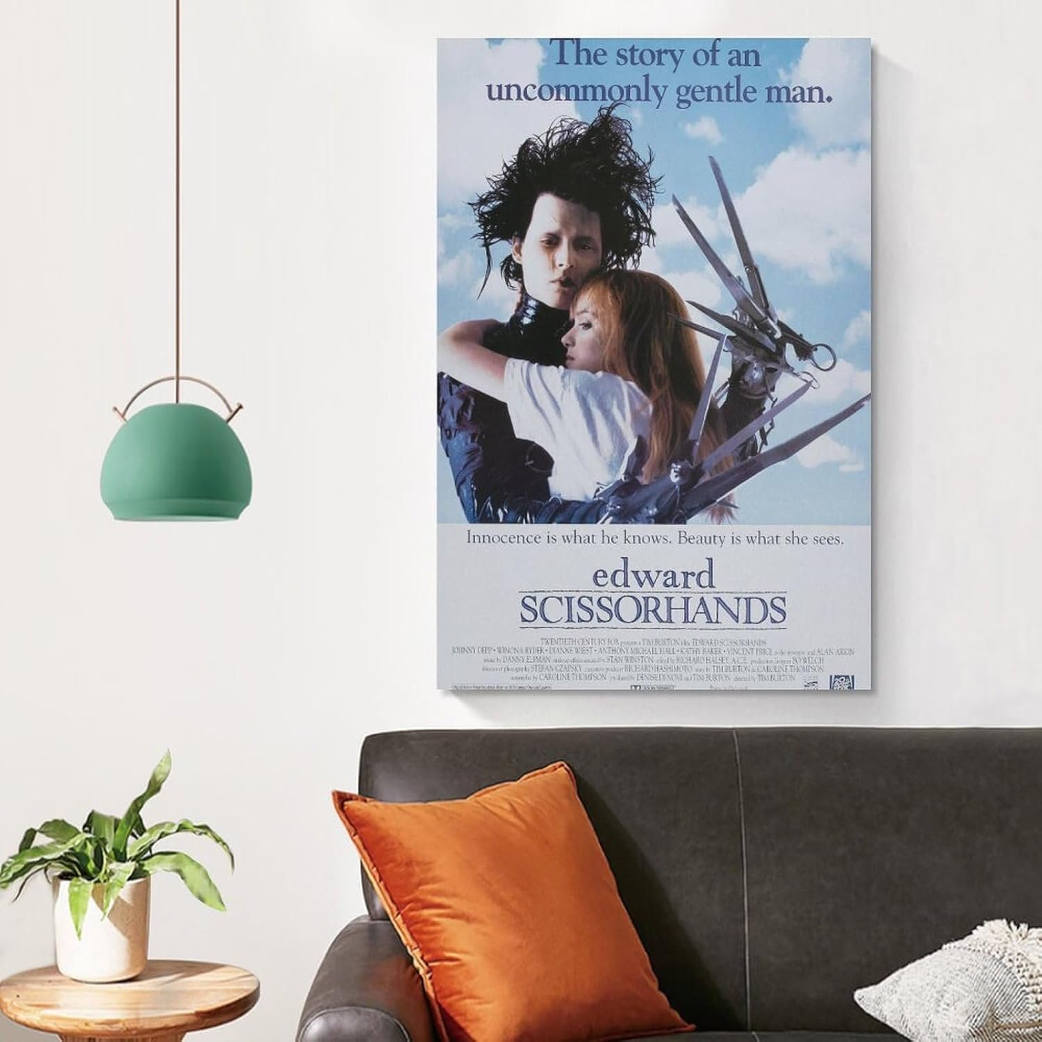 Room Aesthetic Poster Classic Movie Edward Scissorhands Movie Posters Cool Artwork Wall Art Home Decor Gift Ideas Prints Poster Decorative Painting Canvas Wall Art Living Room...