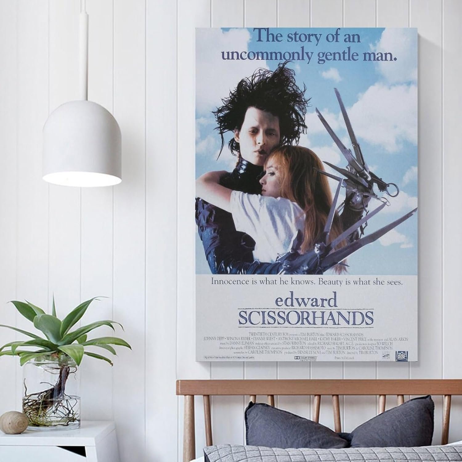 Room Aesthetic Poster Classic Movie Edward Scissorhands Movie Posters Cool Artwork Wall Art Home Decor Gift Ideas Prints Poster Decorative Painting Canvas Wall Art Living Room...
