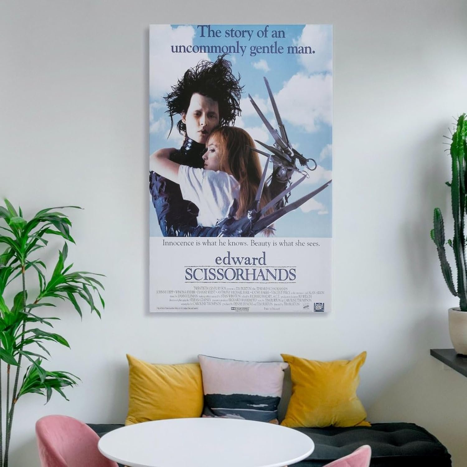 Room Aesthetic Poster Classic Movie Edward Scissorhands Movie Posters Cool Artwork Wall Art Home Decor Gift Ideas Prints Poster Decorative Painting Canvas Wall Art Living Room...