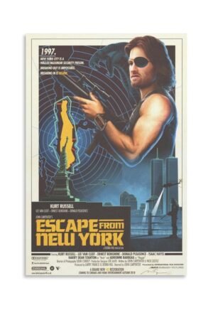 Room Aesthetic Poster Classic Movie Escape from New York Movie Posters Cool Artwork Wall Art Home Decor Posters Gift Ideas Canvas Art Poster And Wall Art Picture Print Modern...