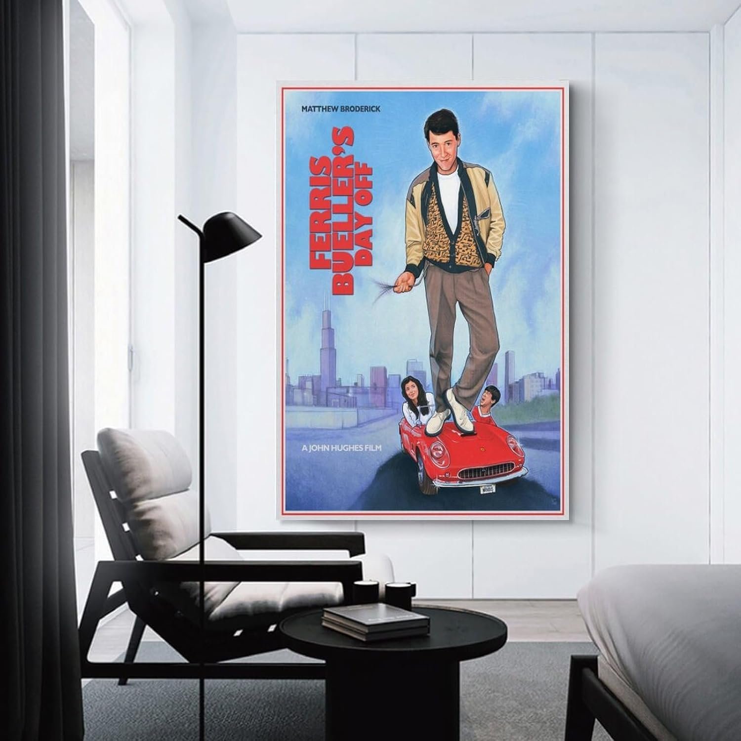 Room Aesthetic Poster Classic Movie Ferris Bueller's Day Off Movie Posters Cool Artwork Wall Art Home Decor Gift Ideas Prints Poster Decorative Painting Canvas Wall Art Living...