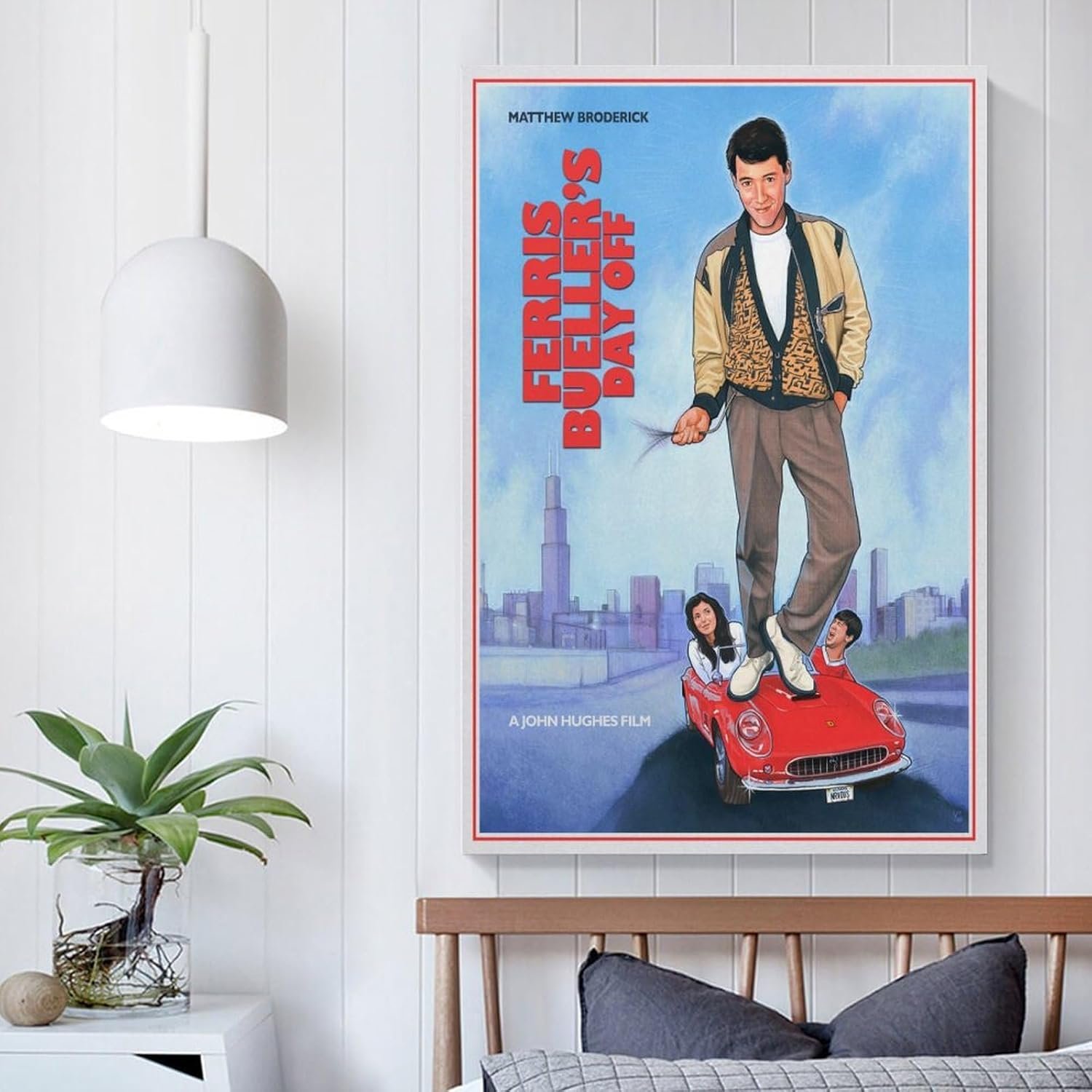 Room Aesthetic Poster Classic Movie Ferris Bueller's Day Off Movie Posters Cool Artwork Wall Art Home Decor Gift Ideas Prints Poster Decorative Painting Canvas Wall Art Living...
