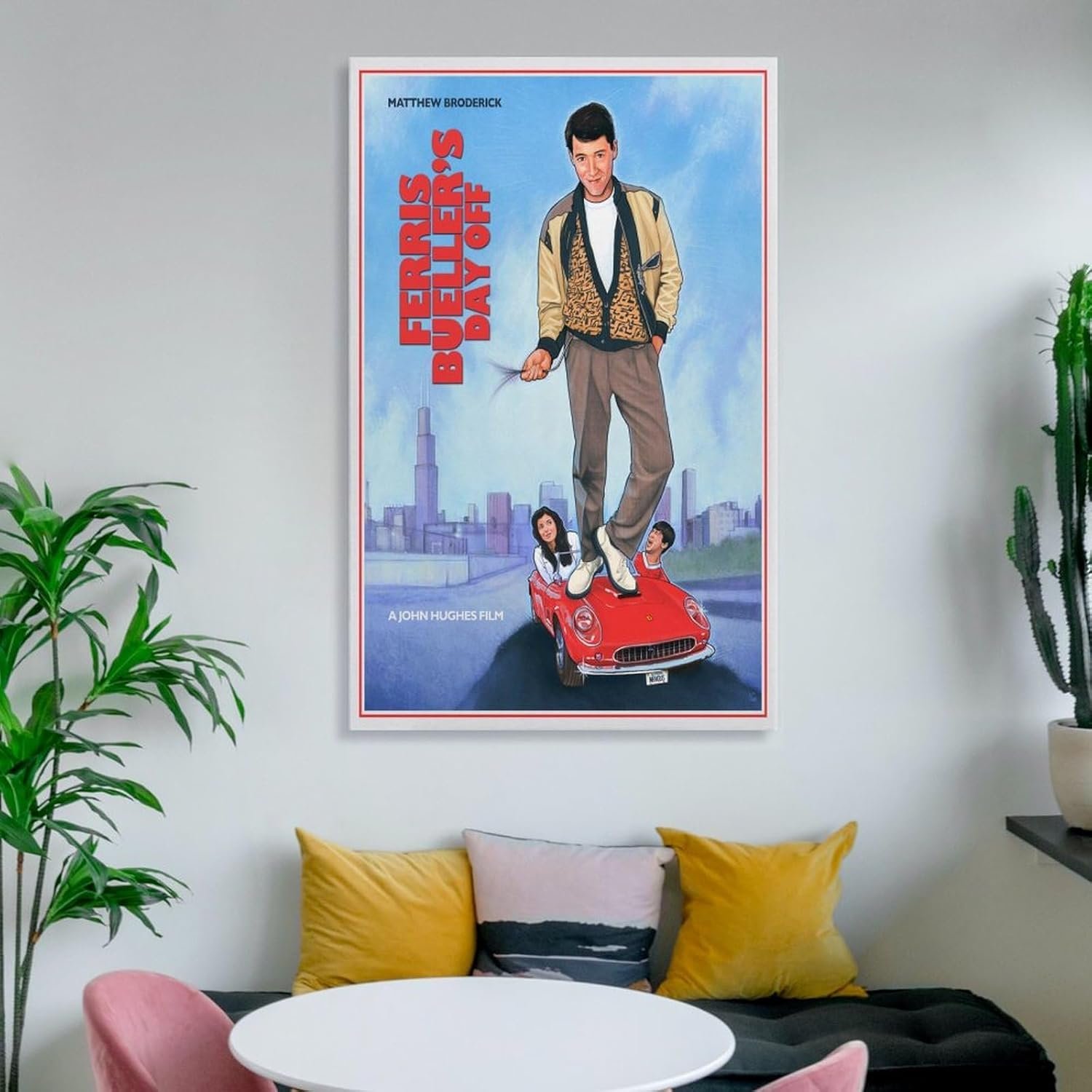 Room Aesthetic Poster Classic Movie Ferris Bueller's Day Off Movie Posters Cool Artwork Wall Art Home Decor Gift Ideas Prints Poster Decorative Painting Canvas Wall Art Living...