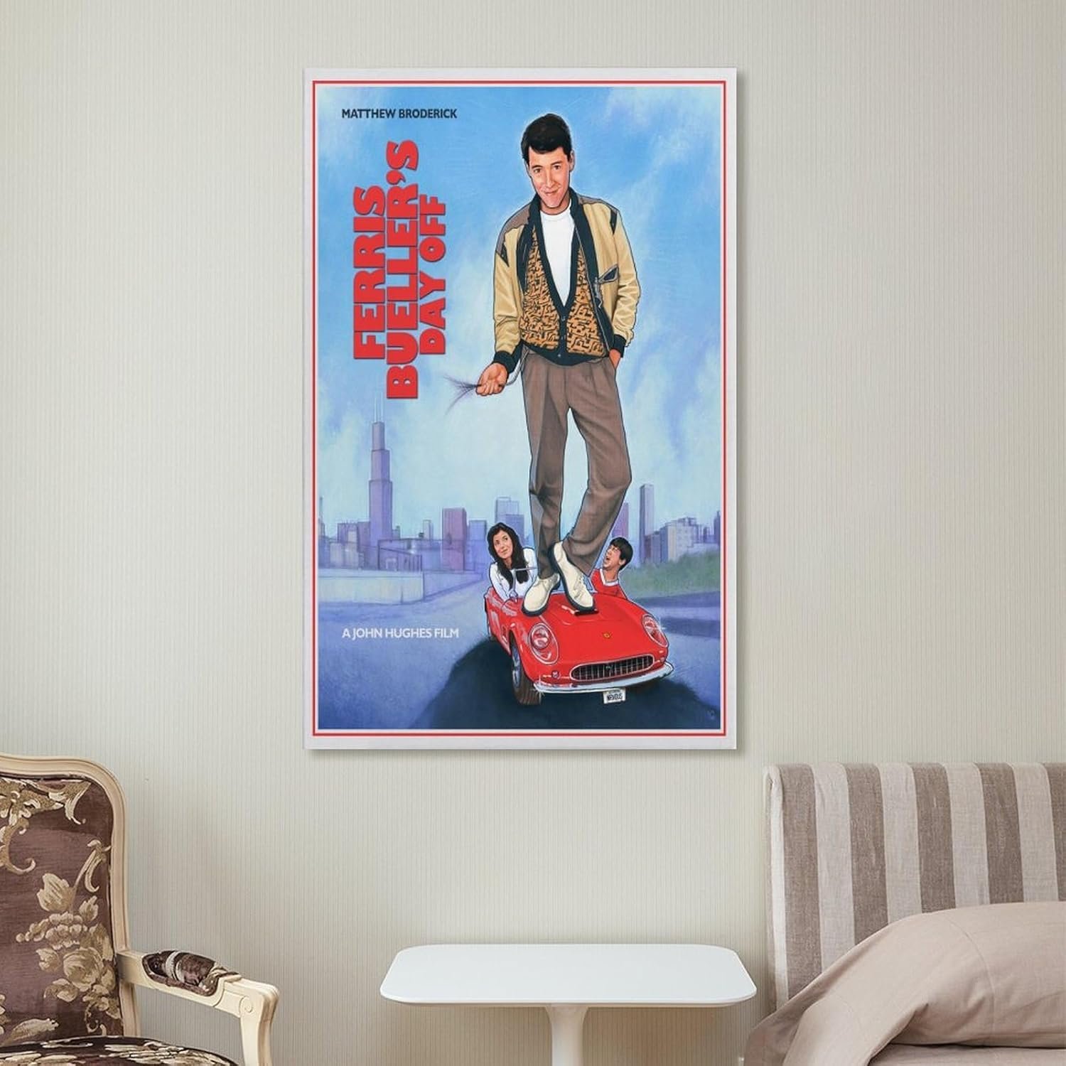 Room Aesthetic Poster Classic Movie Ferris Bueller's Day Off Movie Posters Cool Artwork Wall Art Home Decor Gift Ideas Prints Poster Decorative Painting Canvas Wall Art Living...