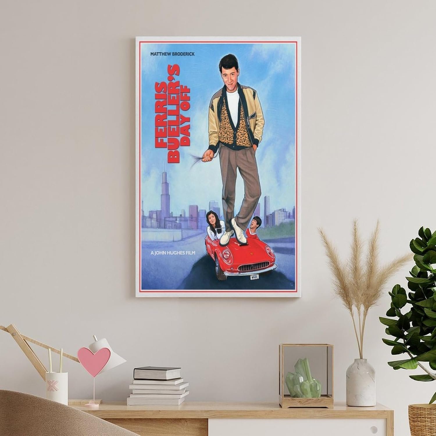 Room Aesthetic Poster Classic Movie Ferris Bueller's Day Off Movie Posters Cool Artwork Wall Art Home Decor Gift Ideas Prints Poster Decorative Painting Canvas Wall Art Living...