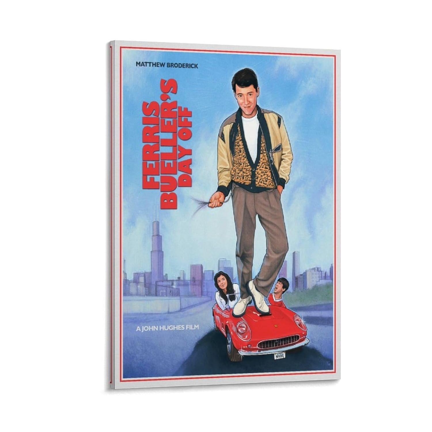 Room Aesthetic Poster Classic Movie Ferris Bueller's Day Off Movie Posters Cool Artwork Wall Art Home Decor Gift Ideas Prints Poster Decorative Painting Canvas Wall Art Living...