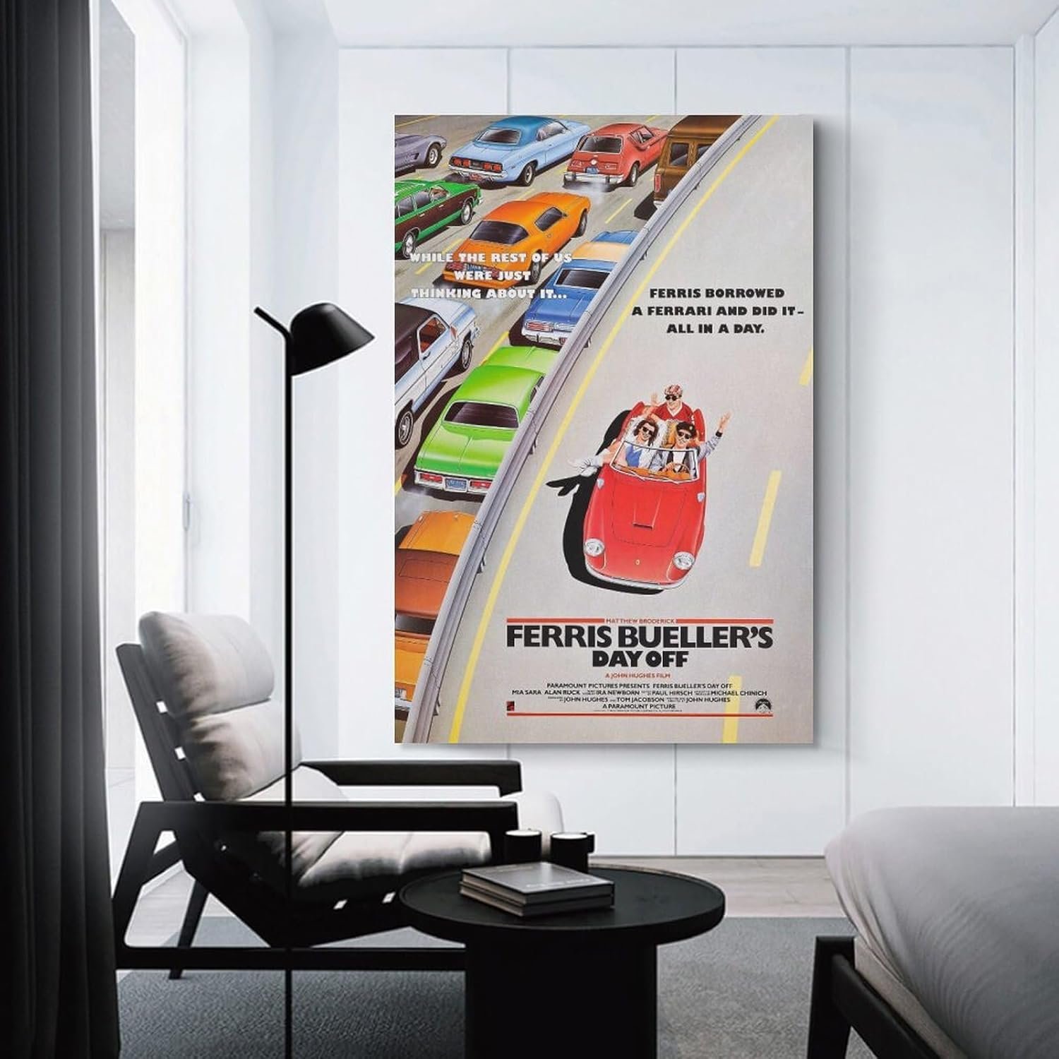 Room Aesthetic Poster Classic Movie Ferris Bueller's Day Off Movie Posters Cool Artwork Wall Art Home Decor Gift Ideas Prints Poster Decorative Painting Canvas Wall Art Living...