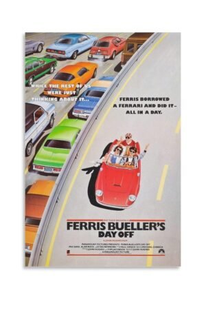 Room Aesthetic Poster Classic Movie Ferris Bueller's Day Off Movie Posters Cool Artwork Wall Art Home Decor Gift Ideas Prints Poster Decorative Painting Canvas Wall Art Living...