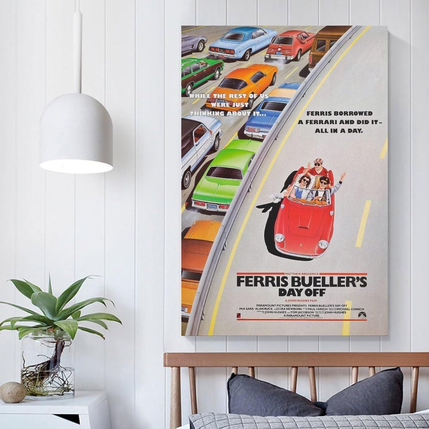 Room Aesthetic Poster Classic Movie Ferris Bueller's Day Off Movie Posters Cool Artwork Wall Art Home Decor Gift Ideas Prints Poster Decorative Painting Canvas Wall Art Living...